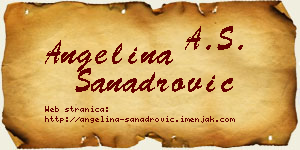 Angelina Sanadrović vizit kartica